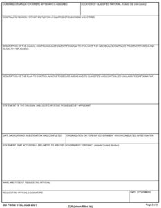 DD Form 3134 - Page 2