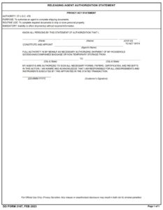 DD Form 3167 1