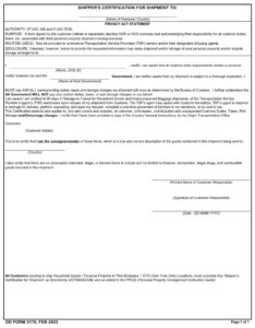 DD Form 3170