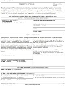 DD Form 370 - Page 1