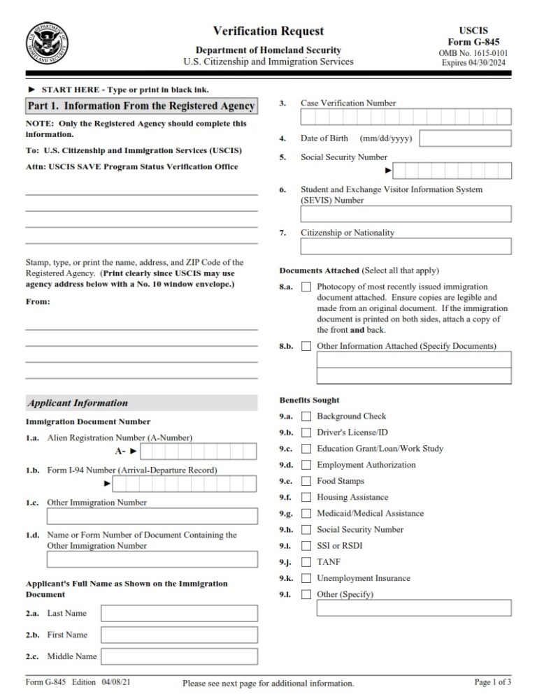 G 845 Form Verification Request Free Online Forms g-845-form-verification-request-free-online-forms