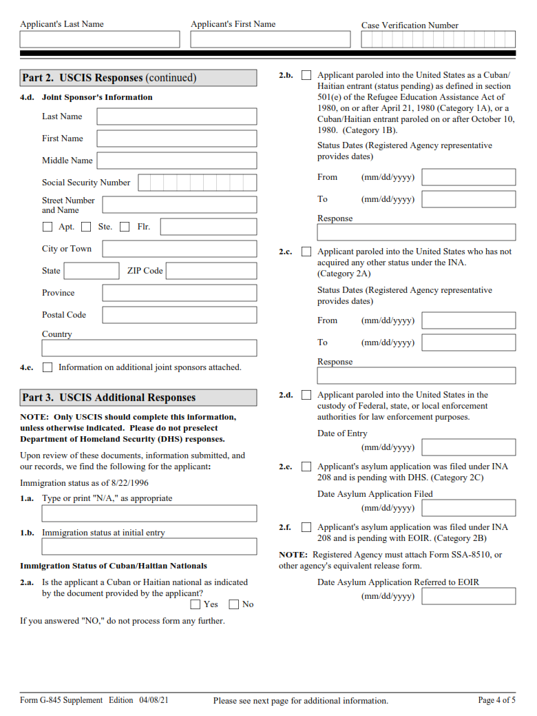 G-845 Supplement Form - Page 4