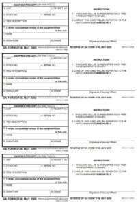 DA Form 3749