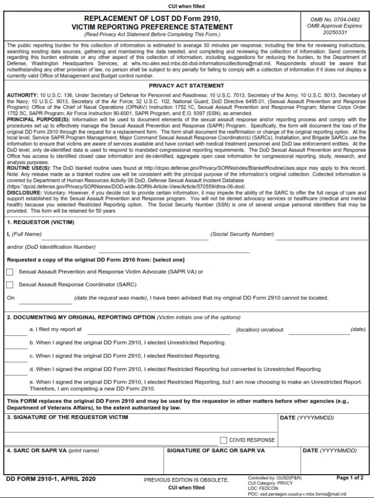 DD Form 2910 1 Replacement Of Lost DD Form 2910 Victim Reporting dd-form-2910-7-high-risk-response-team-hrrt-meeting-notes-for-the