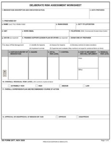 DD Form 2977 - Page 1