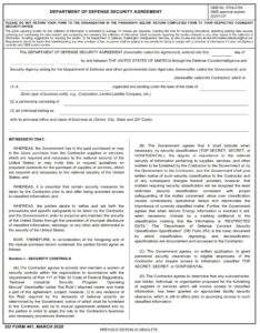 DD Form 441 - Page 1