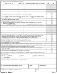 DD Form 457 - Page 2