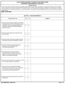 DD Form 3042 - Page 1