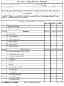 DA Form 5441-10 - Page 1