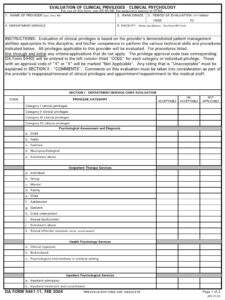 DA Form 5441-11 - Page 1