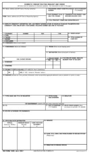 DD Form 1085