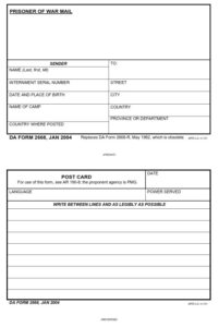 DA Form 2668