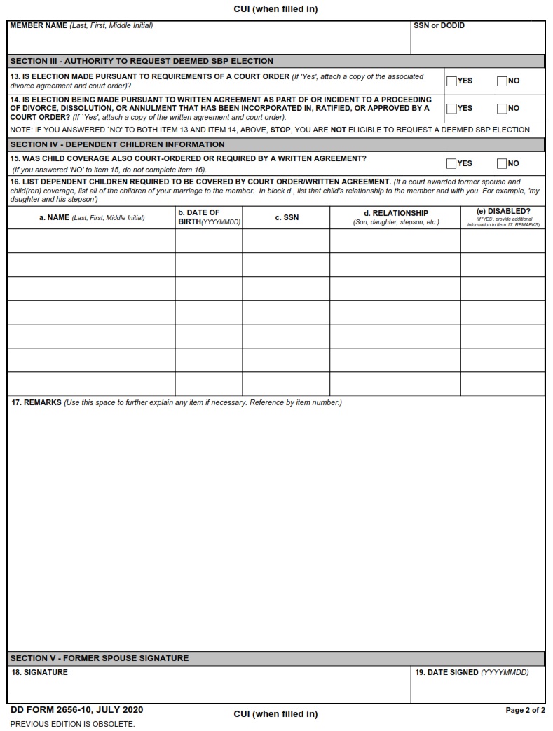 DD Form 2656-10 - Page 2
