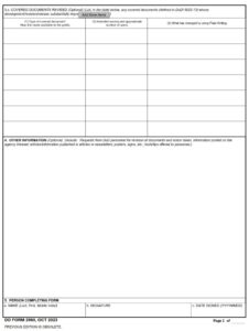 DD Form 2960 - Page 2
